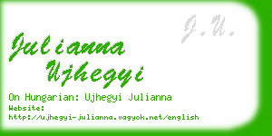 julianna ujhegyi business card